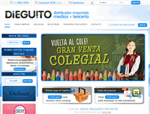 Tablet Screenshot of casadieguito.com.ar
